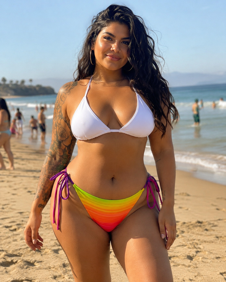 1985 Neon Summer - String Bikini Bottom