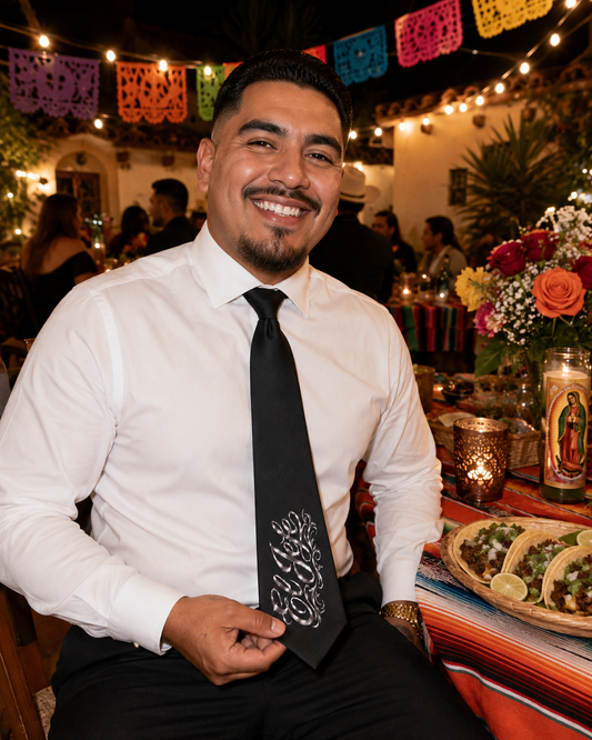 El Jefe Chrome Firme Necktie