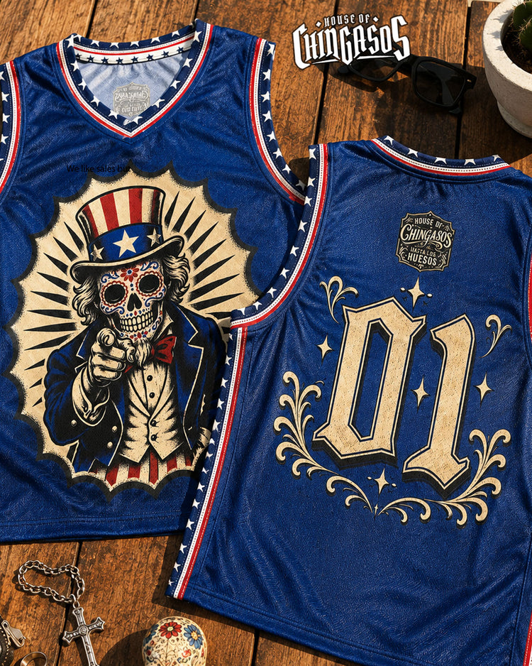 4th of July Calacas Basketball Jersey jersey