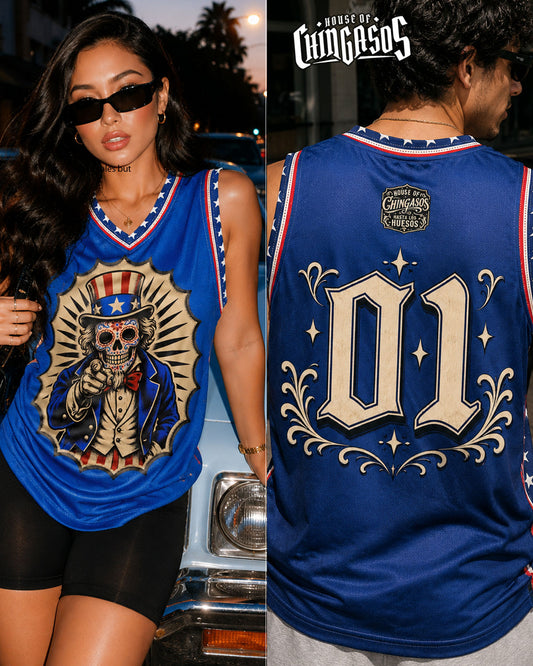 4th of July Calacas Basketball Jersey jersey