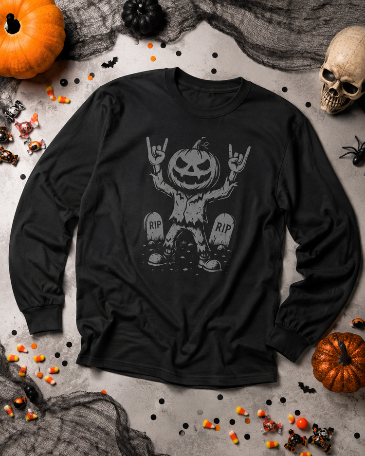 El Rocker Pumpkin King Long Sleeve Shirt