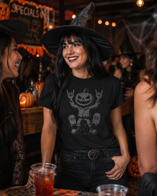 El Rocker Pumpkin King Old School T-Shirt