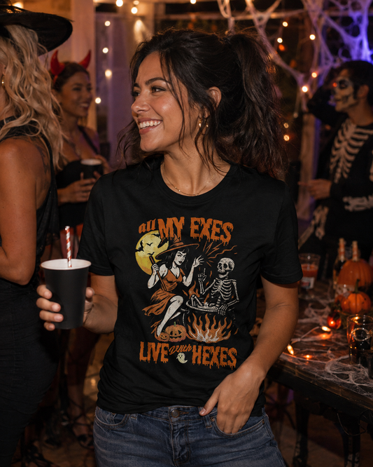 All My Exes Live With Hexes T-Shirt