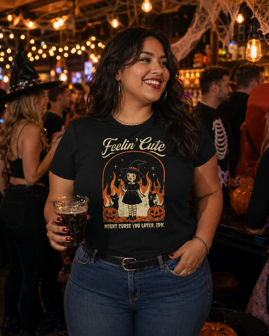 Feelin Cute Might Curse You Later T-Shirt