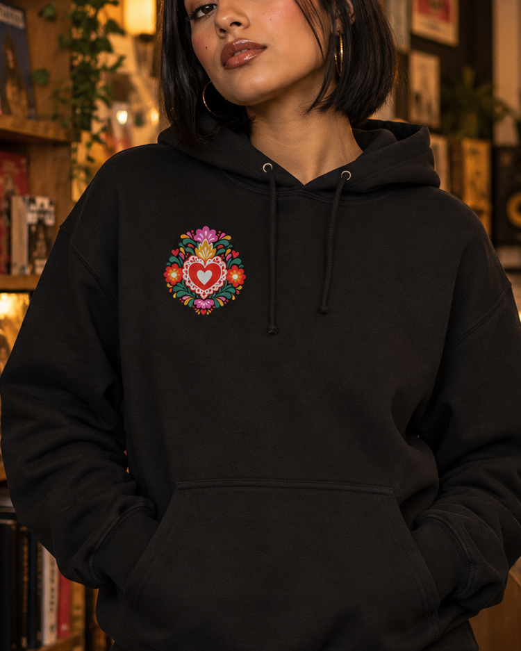 More amor por favor floral Hoodie
