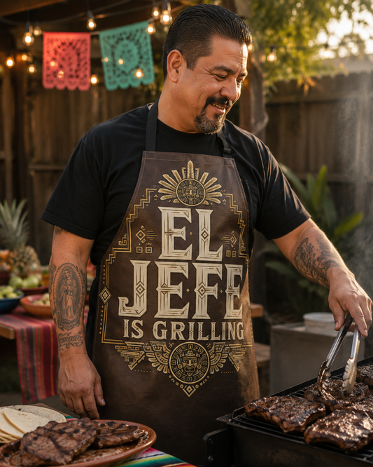 El Jefe Aztec Asada Apron