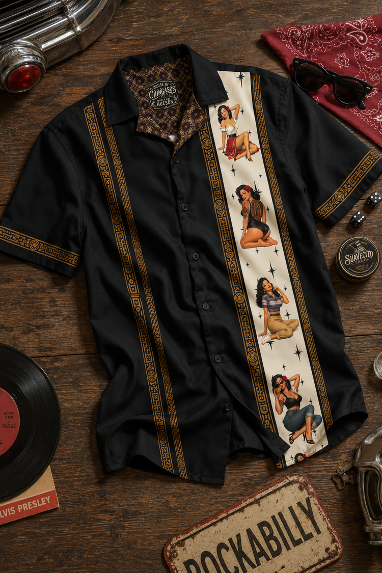 Chicana Pinups Guayabera