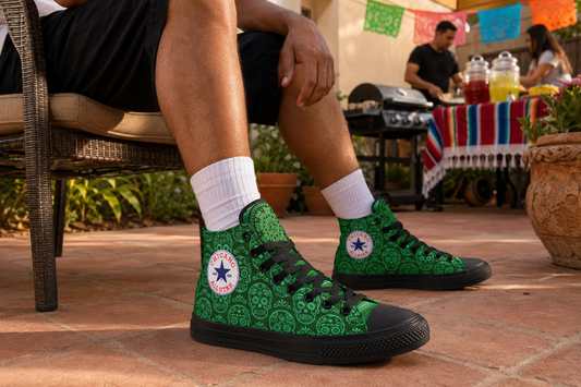 Chicano St Patrick High Tops ( Black or White Sole )