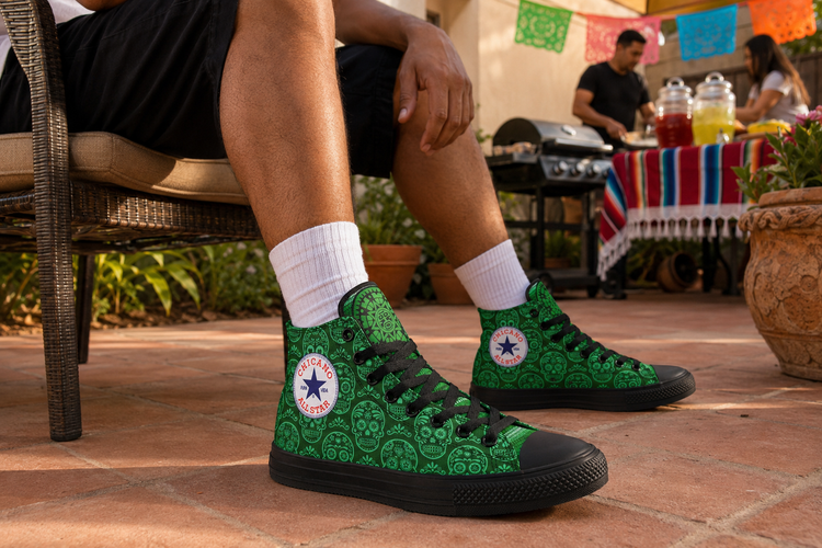 Chicano St Patrick High Tops ( Black or White Sole )