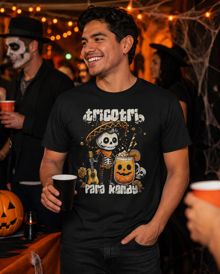 Tricotri Para Kendy Mexicano Halloween T-Shirt