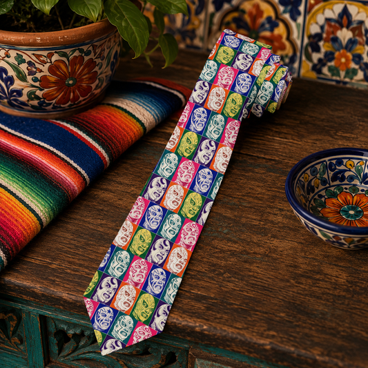 Neon Luchadores Necktie