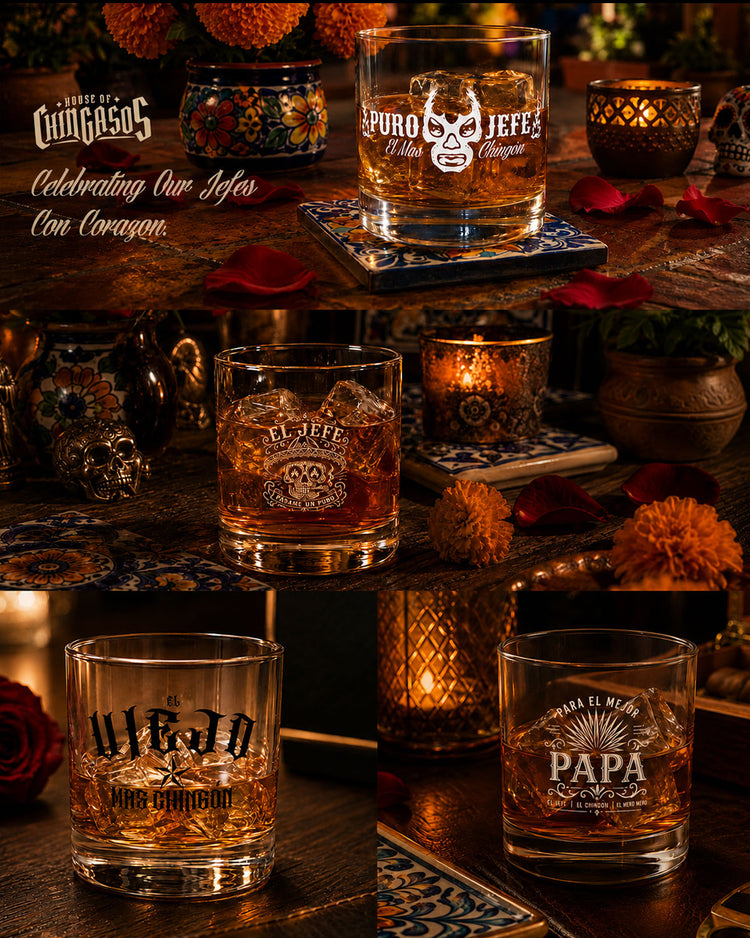 El Jefe Pasame Un Puro Rocks glass 10.5 oz
