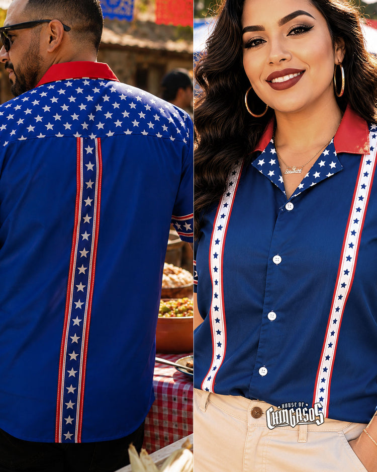 Estrellas 4th of July Button Up