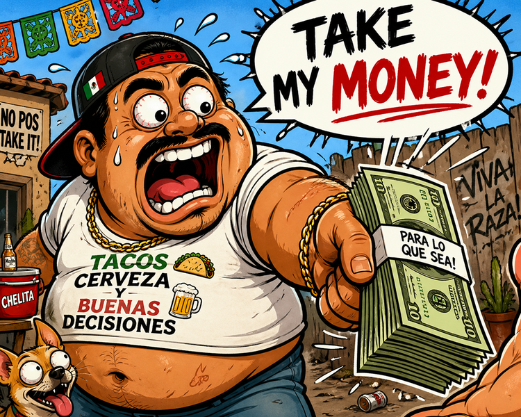 Big Panza Crew Fear No Taquero Tee