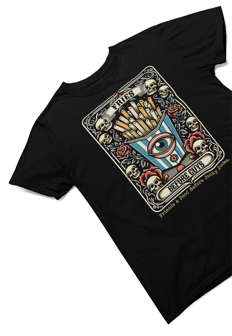 Fries Before Guys Tarot Card T-Shirt