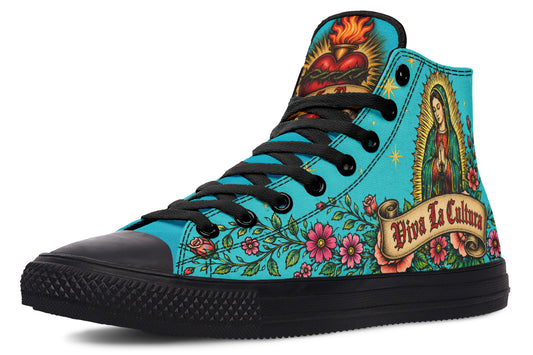 Viva La Cultura Virgencita Cielo ( Black or White Sole )