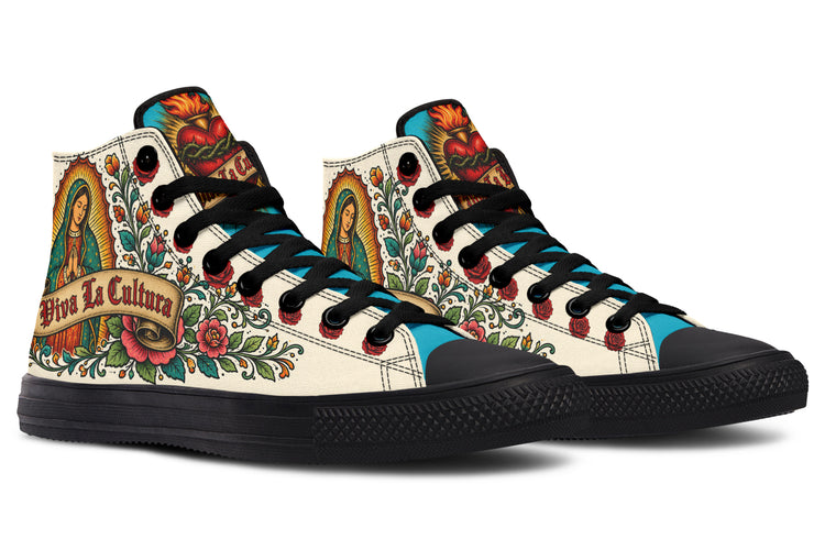 Viva La Raza Virgencita High Top ( Crema )