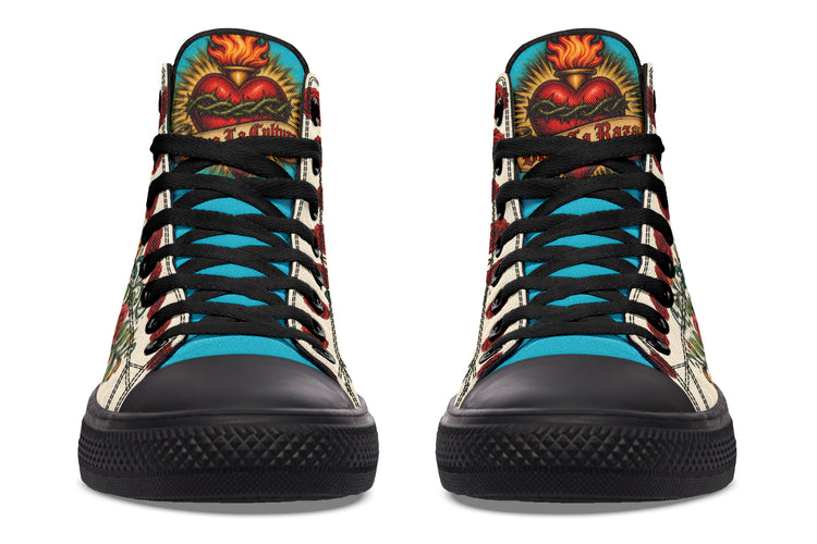 Viva La Raza Virgencita High Top ( Crema )