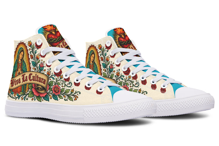 Viva La Raza Virgencita High Top ( Crema )
