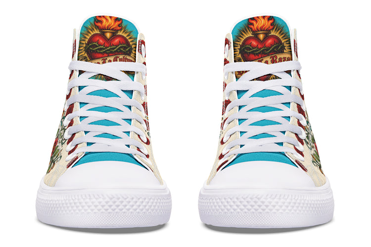 Viva La Raza Virgencita High Top ( Crema )