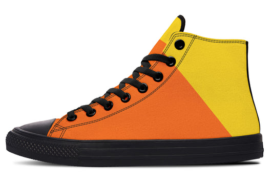 Candy Corn High Tops (Black or White Sole)