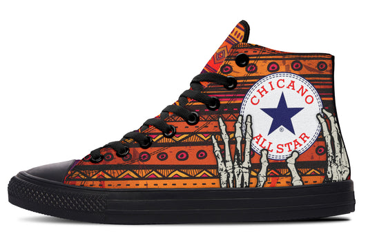 Chicano All Star Mayan High Tops ( Black or White Sole )