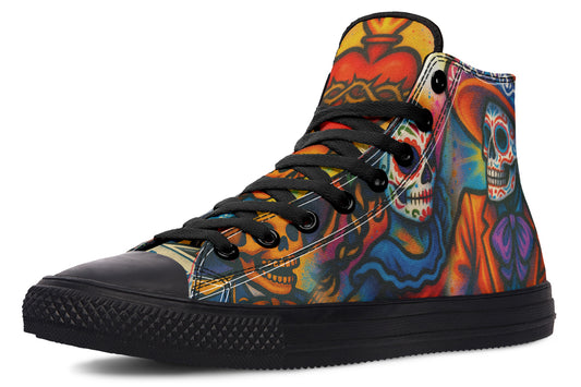 Cultura Art De La Calle High Tops ( Black or White Sole )