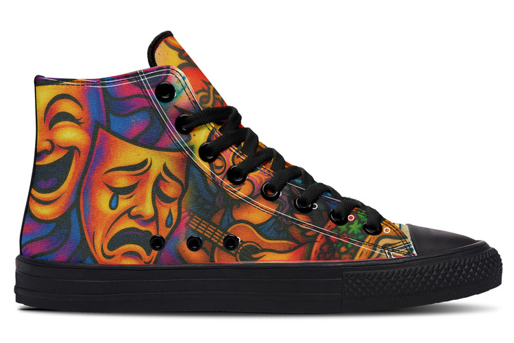 Cultura Art De La Calle High Tops ( Black or White Sole )