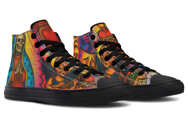 Cultura Art De La Calle High Tops ( Black or White Sole )
