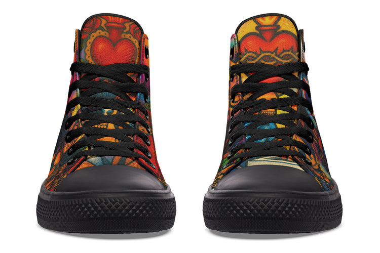 Cultura Art De La Calle High Tops ( Black or White Sole )