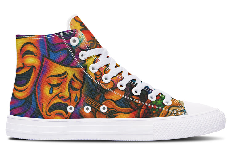 Cultura Art De La Calle High Tops ( Black or White Sole )