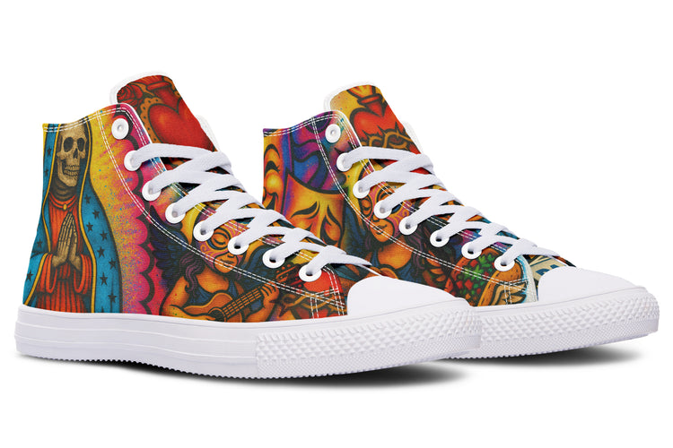Cultura Art De La Calle High Tops ( Black or White Sole )