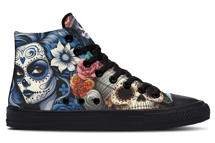 Diadelos Muertos Chica High Tops ( Black or White Sole )