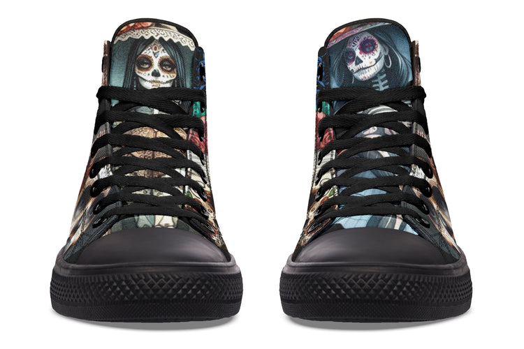 Diadelos Muertos Chica High Tops ( Black or White Sole )