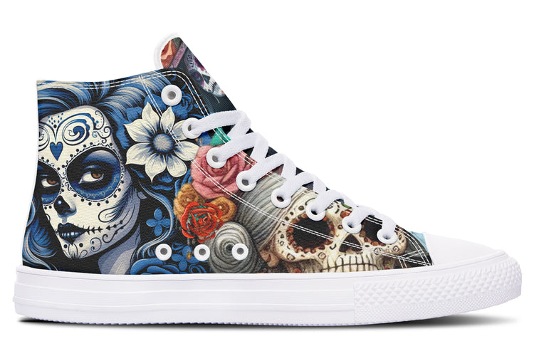 Diadelos Muertos Chica High Tops ( Black or White Sole )