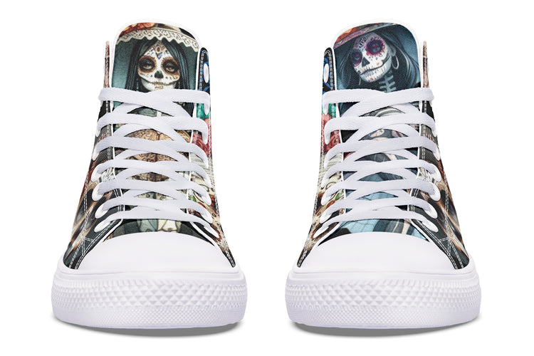 Diadelos Muertos Chica High Tops ( Black or White Sole )