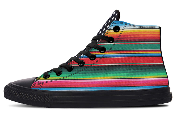 OG  Cross Cultura High Tops Star Tongue ( Black or White Sole )