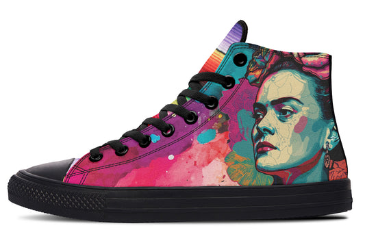Frida High Tops ( Black or White Sole )