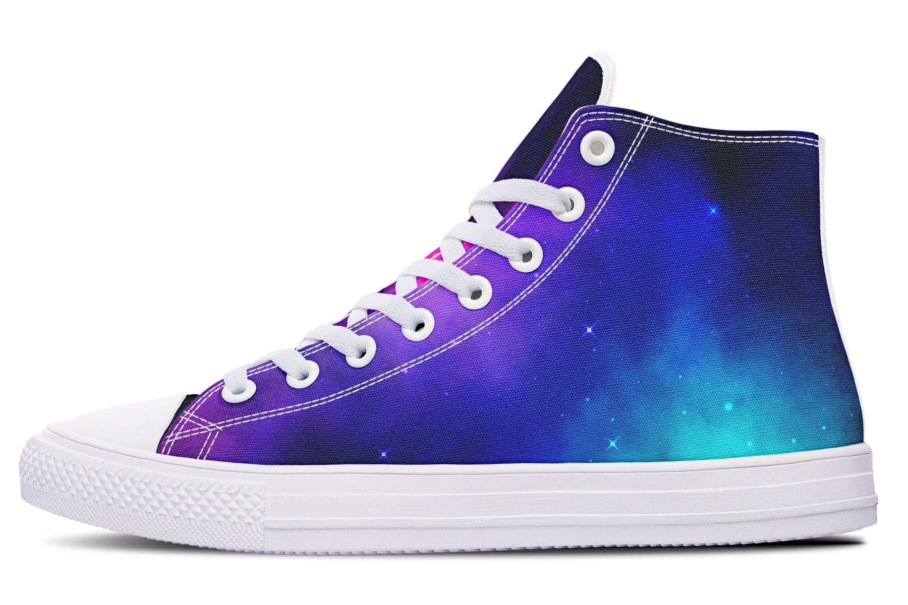 Galaxy High Tops ( Black Or White Sole ) – House Of Chingasos