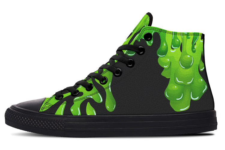 Green SLime High Tops ( Black or White Sole )