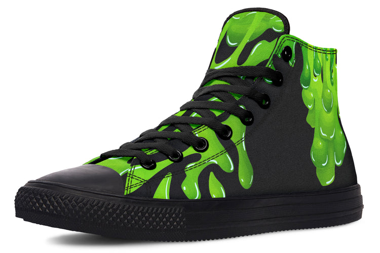 Green SLime High Tops ( Black or White Sole )