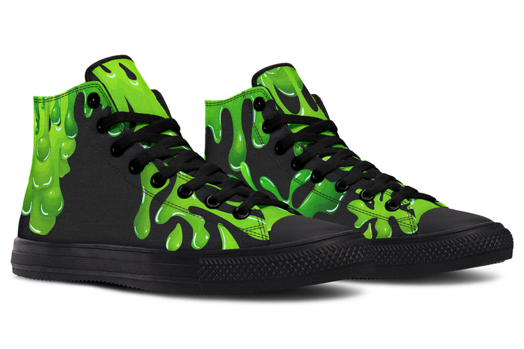 Green SLime High Tops ( Black or White Sole )