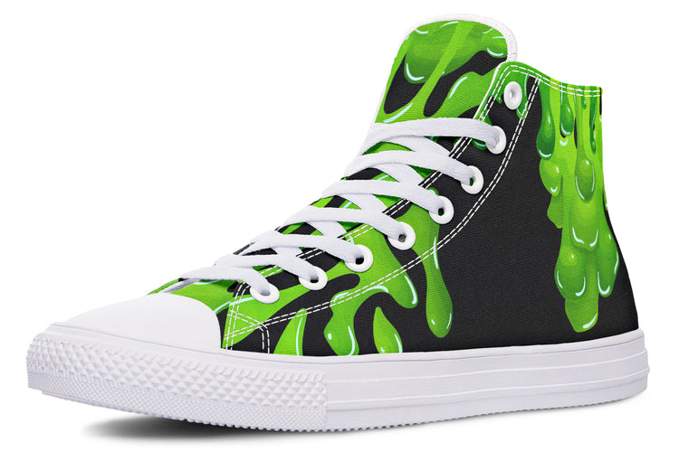 Green SLime High Tops ( Black or White Sole )