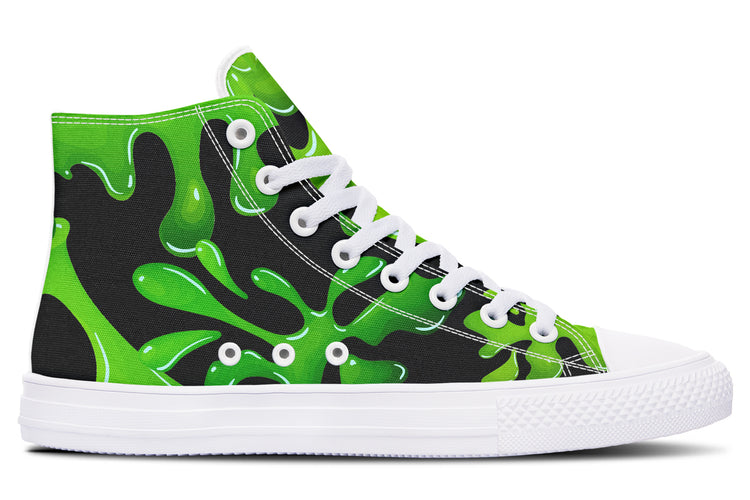 Green SLime High Tops ( Black or White Sole )