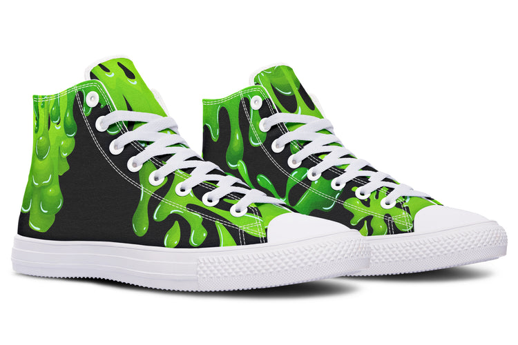 Green SLime High Tops ( Black or White Sole )