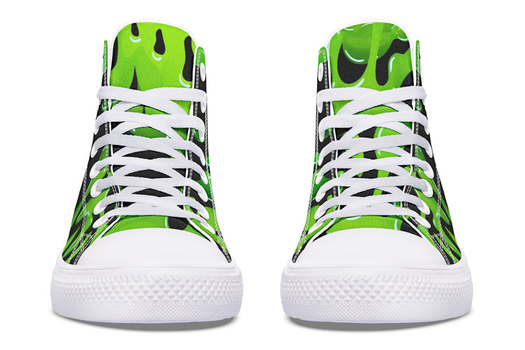 Green SLime High Tops ( Black or White Sole )