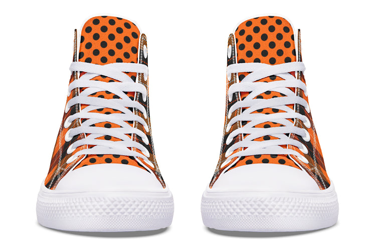 Halloween Argyle High Tops ( Black or White Sole )