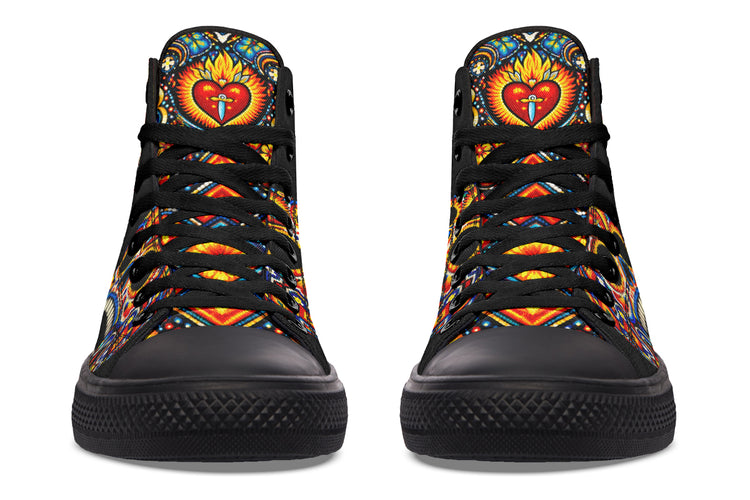 Huichol High Tops ( Black or White Sole )