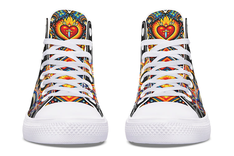 Huichol High Tops ( Black or White Sole )