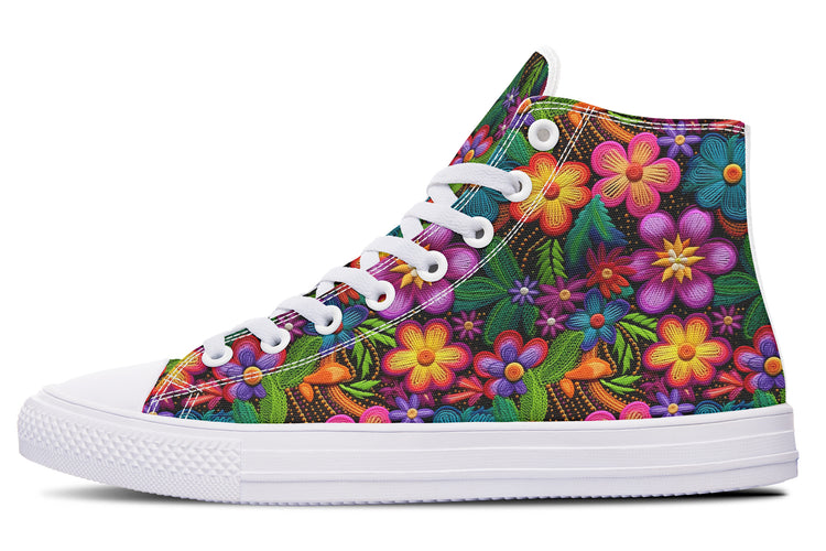 Las Flores High Tops ( Black or White Sole )